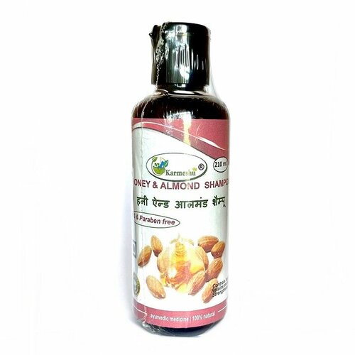 HONEY ALMOND SHAMPOO SLS Paraben Free Karmeshu Шампунь МЕД И миндаль без сульфатов и парабенов Кармешу 210 мл 744₽