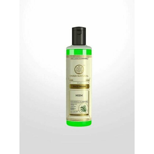 Face Wash NEEM, Khadi Natural (Гель для умывания НИМ, Для всех типов кожи, Кхади Нэчрл), 210 мл.