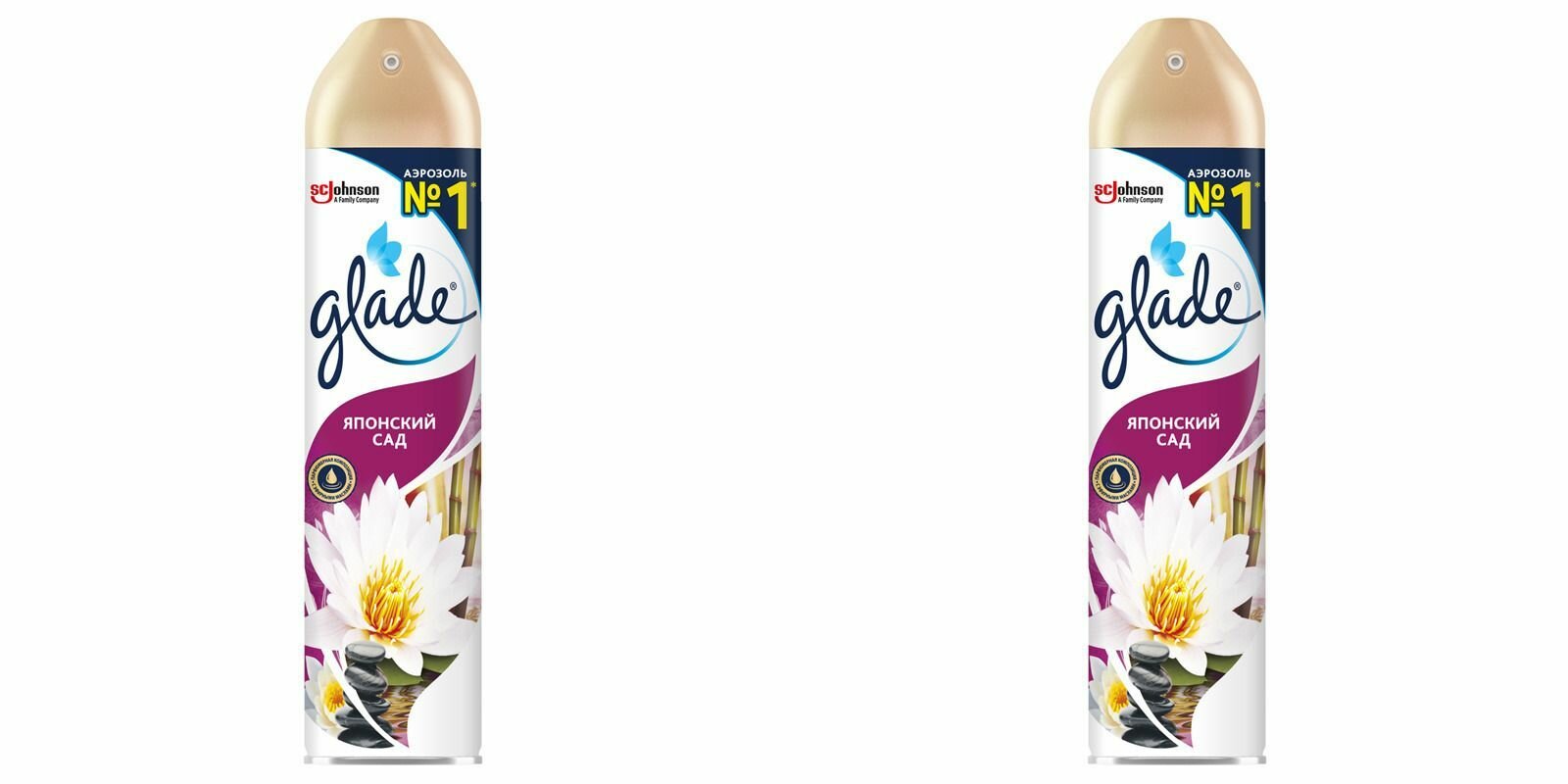 Glade Аэрозоль Японский сад 300 мл 2 штуки