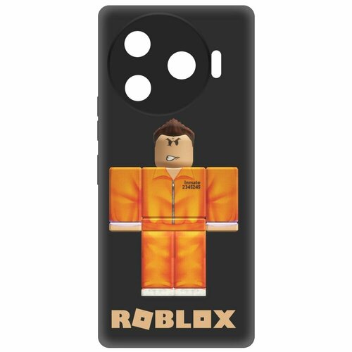 Чехол-накладка Krutoff Soft Case Roblox-Заключенный для TECNO Camon 30 Pro 5G черный чехол накладка krutoff soft case roblox заключенный для tecno camon 18 черный