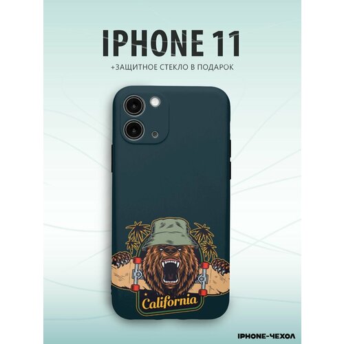 Чехол Iphone 11 медведь калифорния