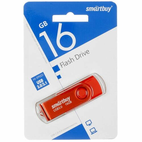 Память USB Flash 16 ГБ Smartbuy Twist SB016GB3TWR 1197₽