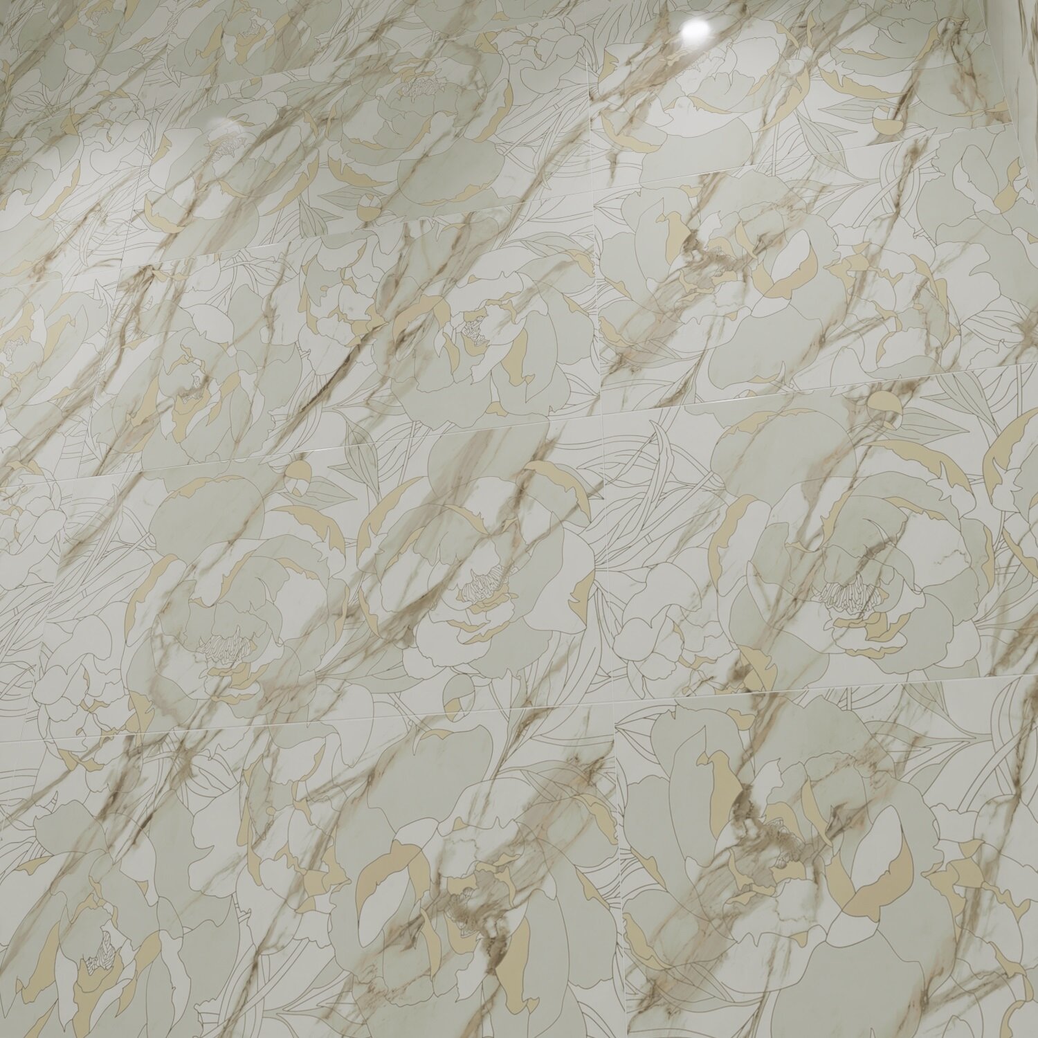 Керамическая плитка настенная Тянь-Шань Тривия 2 Декор TP3668H2 30x60 см 1.8м2 1 упаковка (10 плиток)