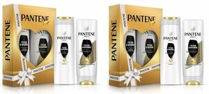 PANTENE Подарочный набор "Густые и крепкие", шампунь 250 мл + бальзам-ополаскиватель 200 мл, 2 уп