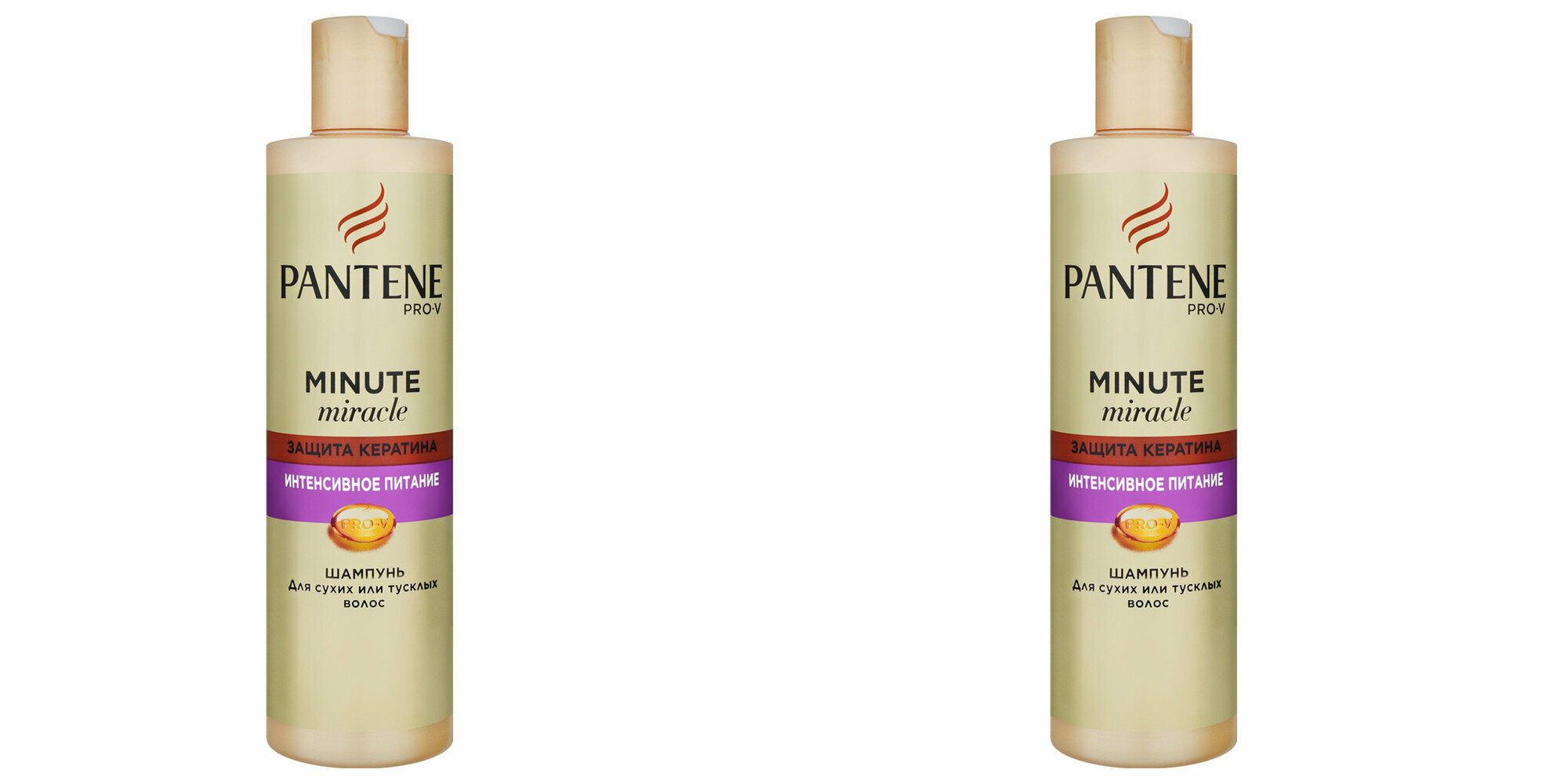 Pantene Pro-V Шампунь для волос Minute Miracle Интенсивное питание 270мл 2 шт