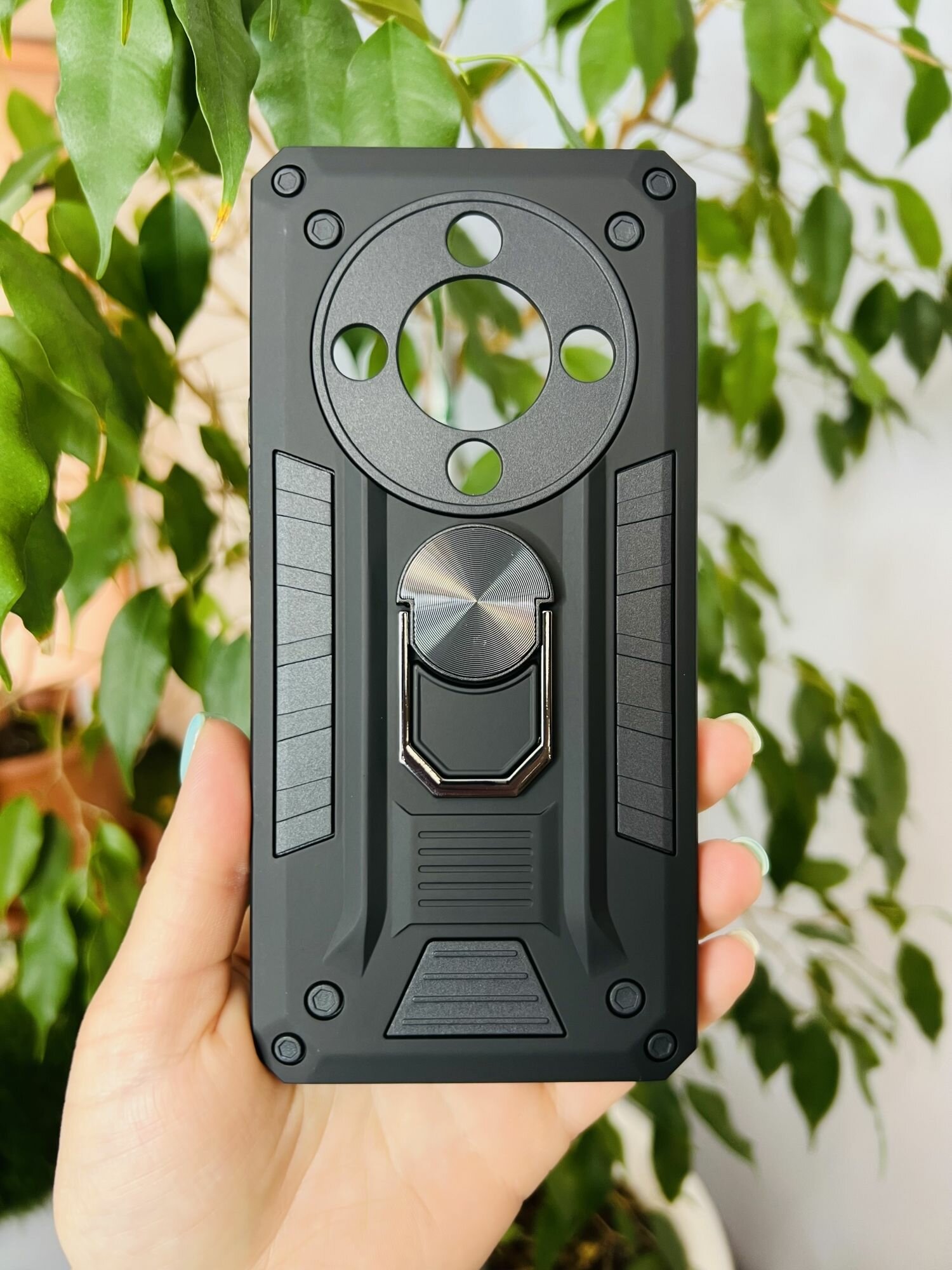 Чехол противоударный military для Honor X9B / Хонор Х9В (Черный)