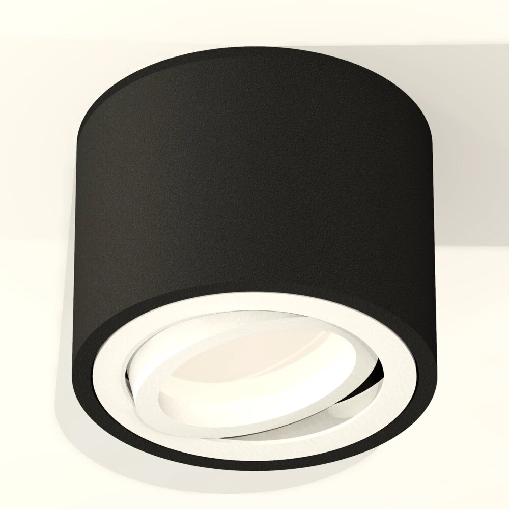 Комплект накладного поворотного светильника XS7511001 SBK/SWH черный песок/белый песок MR16 GU5.3 (C7511, N7001)