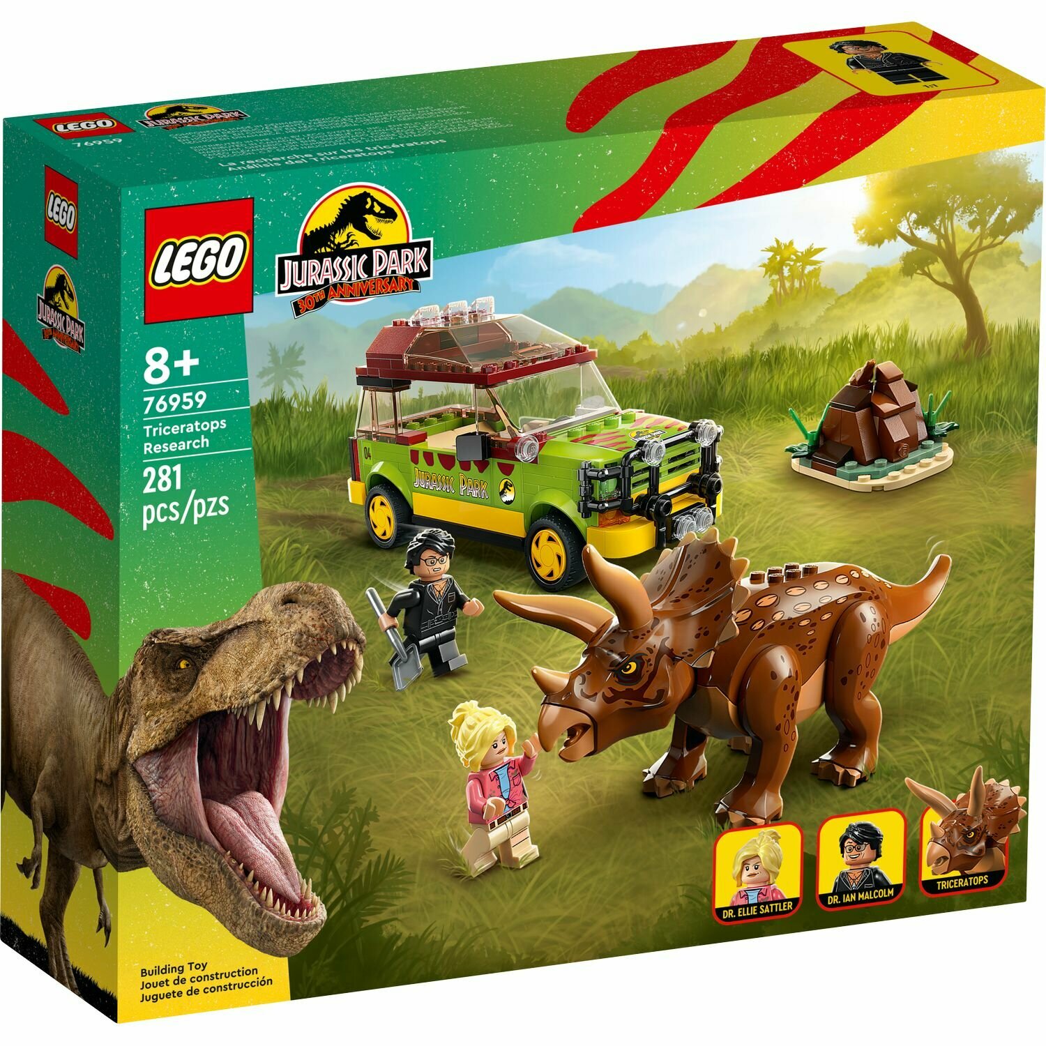 Конструктор LEGO Jurassic World Triceratops Research​ 76959