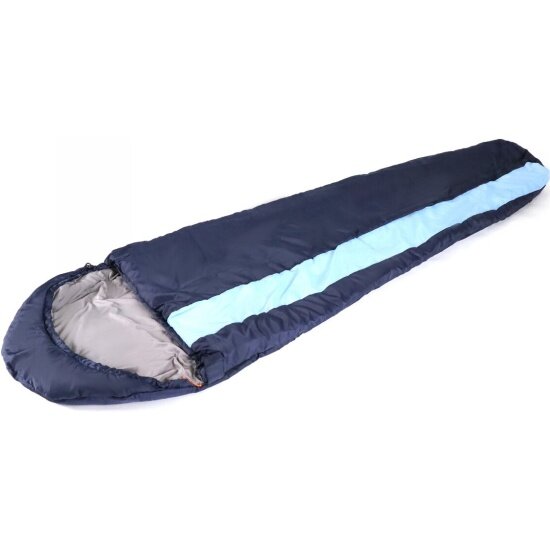 Следопыт Спальный мешок-кокон Comfort, 230х80 см, до 0С, 3х слойный, темно-синий