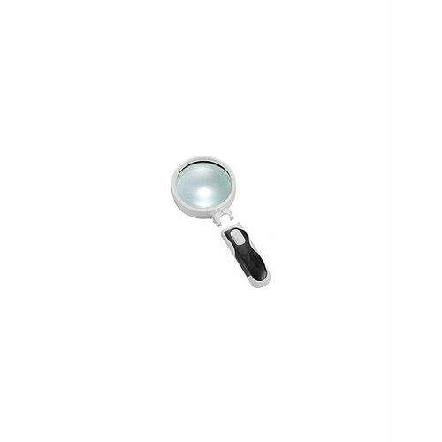 Лупа Kromatech ручная круглая 5x, 75 мм, с подсветкой (2 LED), черно-белая 77375B лупа ручная круглая 5x 90мм с подсветкой 2 led kromatech 77390b