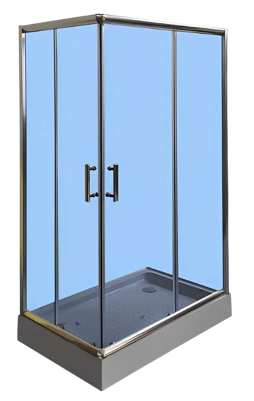 фото Душевой уголок Parly ZQ121G, 120x80, с поддоном, профиль хром, стекло тонированное