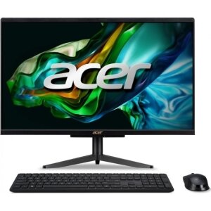 Моноблок Acer Aspire C24-1610 23.8" Full HD N100 (0.8) 8Gb SSD256Gb UHDG CR Eshell WiFi BT 65W клавиатура мышь Cam черный 1920x1080