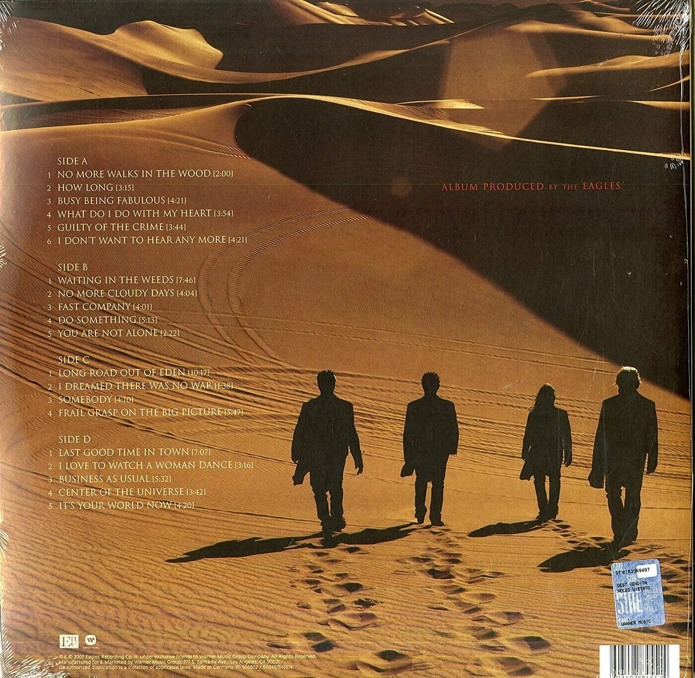 Виниловая пластинка Eagles, Long Road Out Of Eden (0603497845514) Warner Music - фото №10