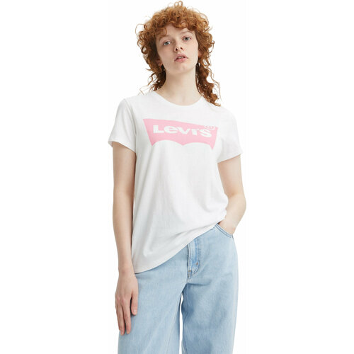 фото Футболка levi's women the perfect tee, размер xl, белый