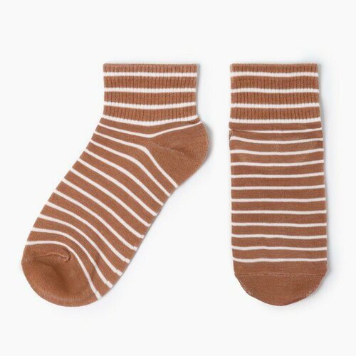 Носки HOBBY LINE, размер 36/40, коричневый носки hobby line размер 36 40 белый коричневый