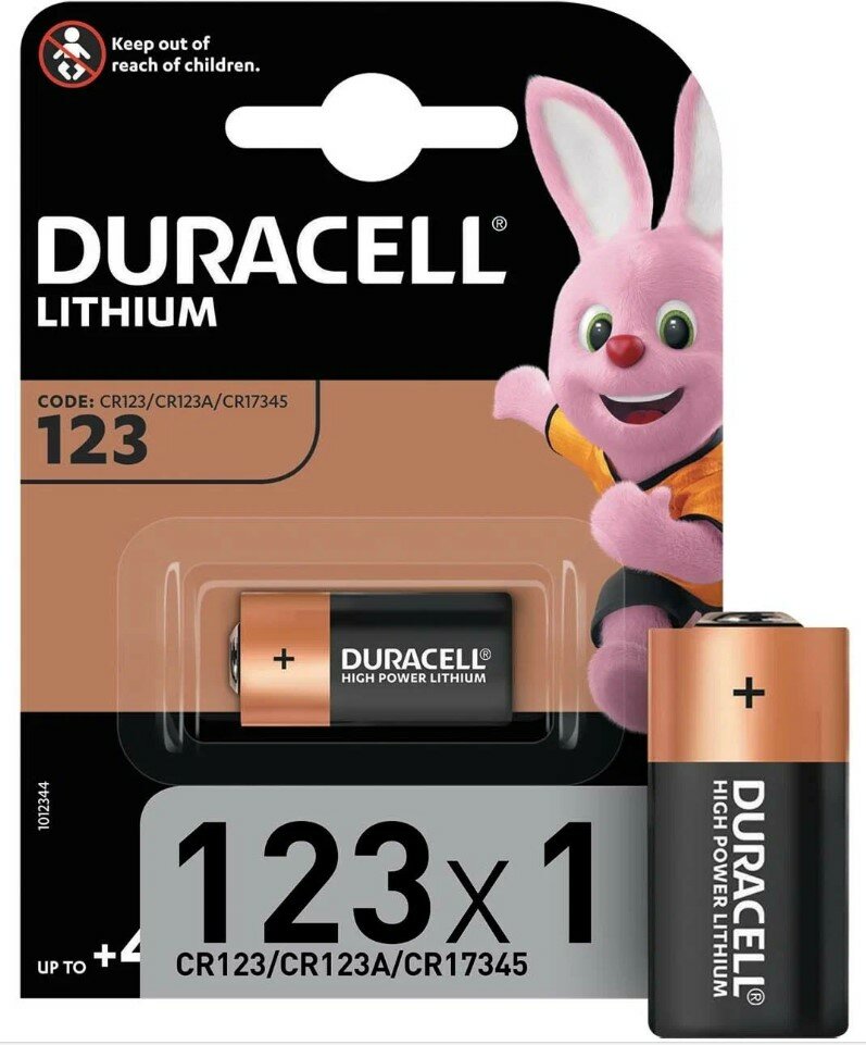 Батарейка Duracell 123, в упаковке: 1 шт.