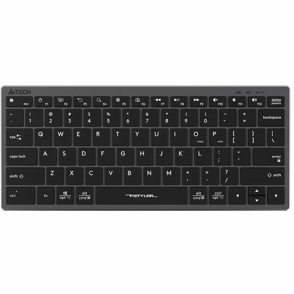 Клавиатура A4Tech FStyler FX51, мембранная, USB, серая, низкопрофильная
