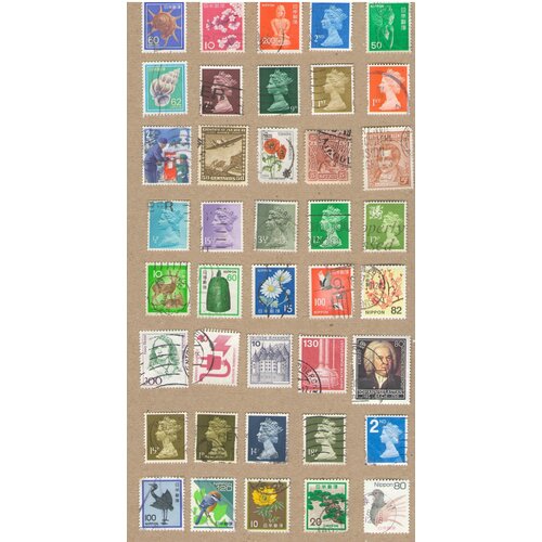 Набор №25 почтовых марок разных стран мира, 40 марок в хорошем состоянии. Гашеные. набор 3 почтовых марок разных стран мира на тему олимпиада спорт 14 марок в хорошем состоянии гашеные