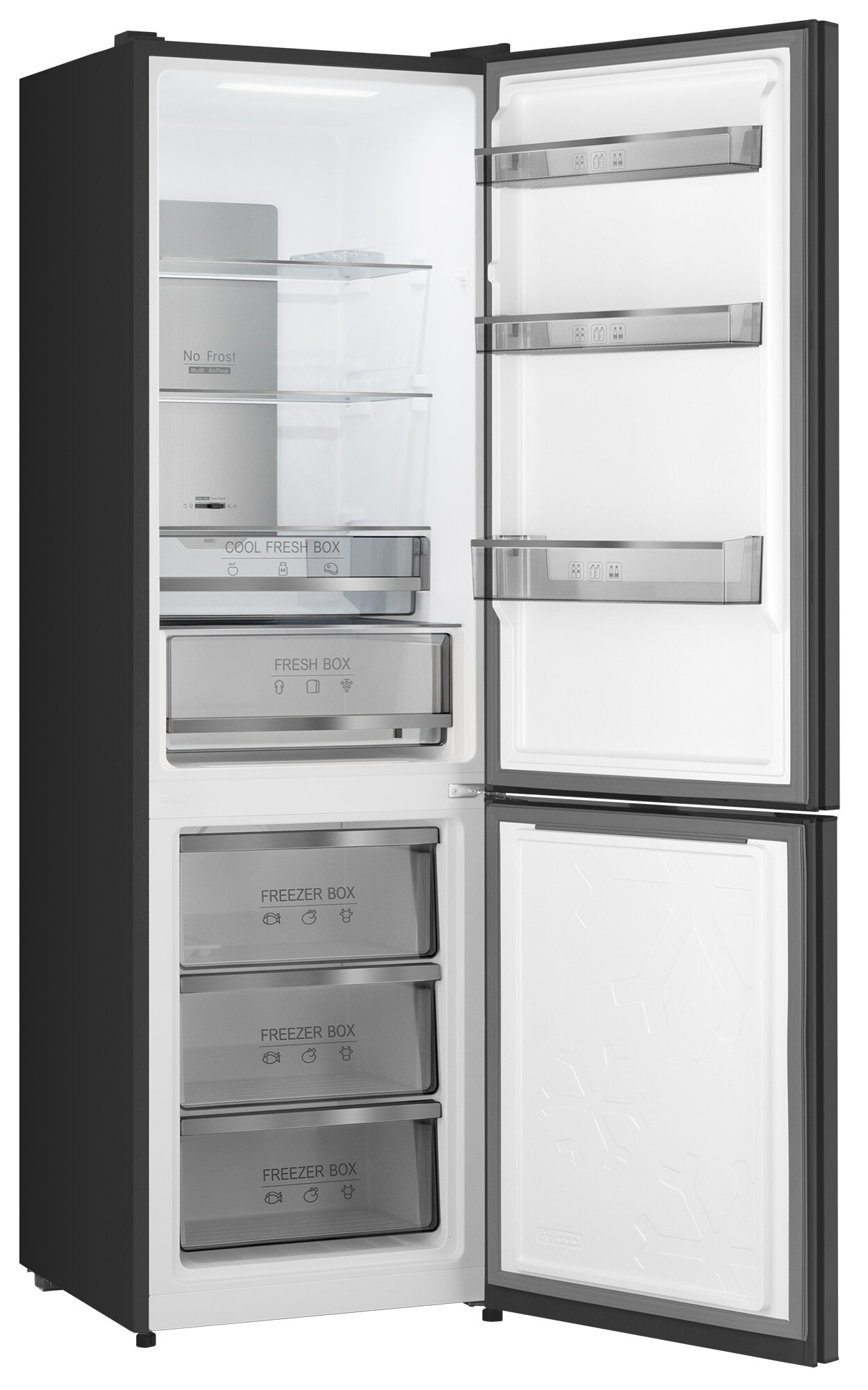 Холодильник Weissgauff WRK 195 D Full NoFrost Rock Glass - фотография № 6