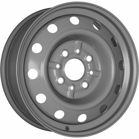 Колесный штампованный диск ТЗСК Тольятти ВАЗ 2112 R14x5.5 4x98 ET35 CB58.6 Grey