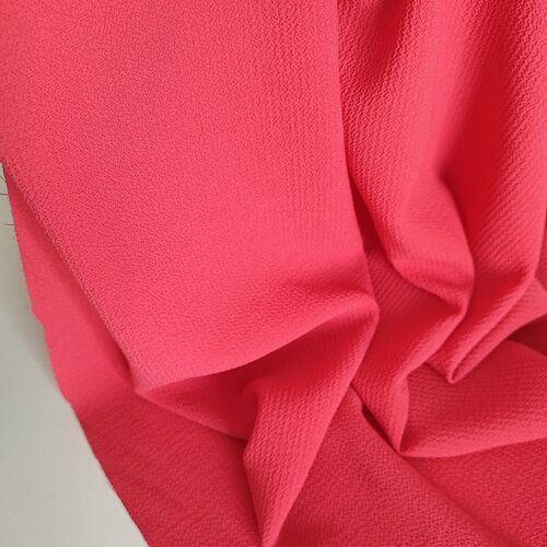 Ткань для шитья креп бабл, розовый