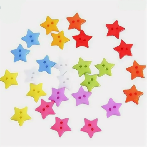 Пуговицы Звездочка 12х12см 20шт 8001808 220₽