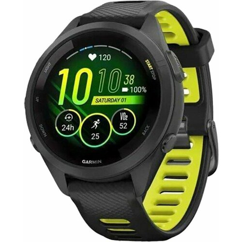 010-02810-13, Смарт-часы Garmin Forerunner 265S черный умные часы forerunner 265 смарт часы с черным безелем и силиконовым белым ремешком garmin 010 02810 11