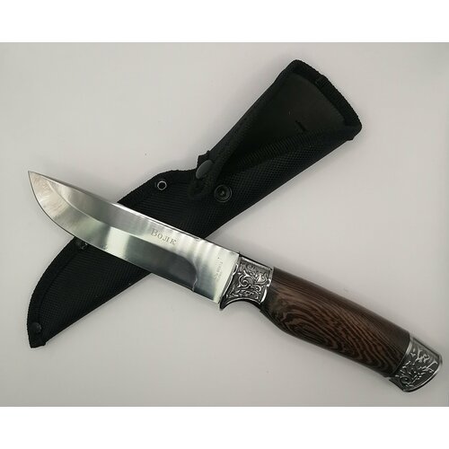 нож танто итуруп сталь 65х13 рукоять латунь нейлон Нож туристический охотничий Волк