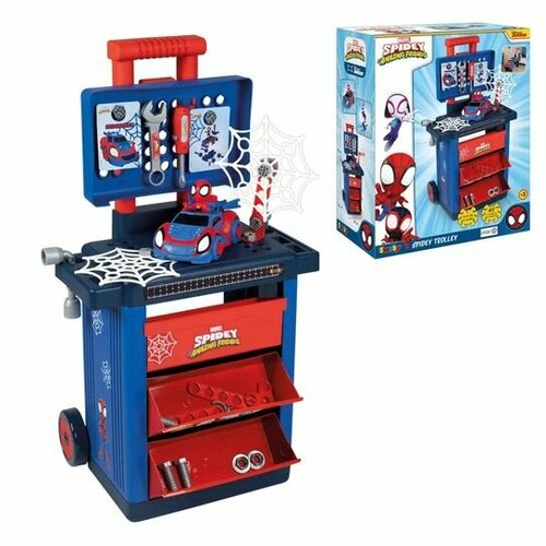 Игровой набор Smoby Spidey Workshop With Tools 45 hasbro игровой набор marvel spidey and his amazing friends stark tower с фигуркой железного человека