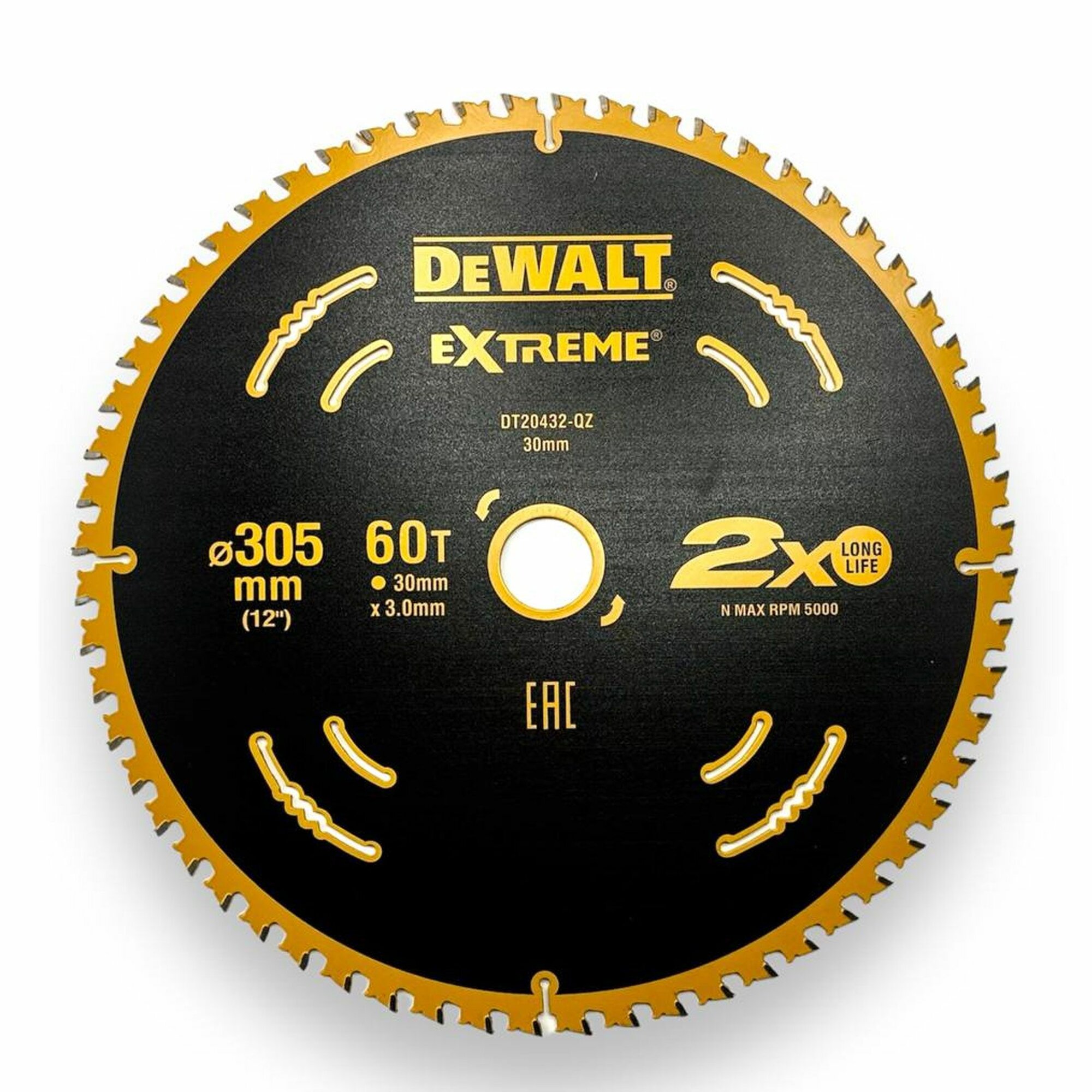 Диск пильный по дереву DeWALT Extreme 305x30mm 60 зуба