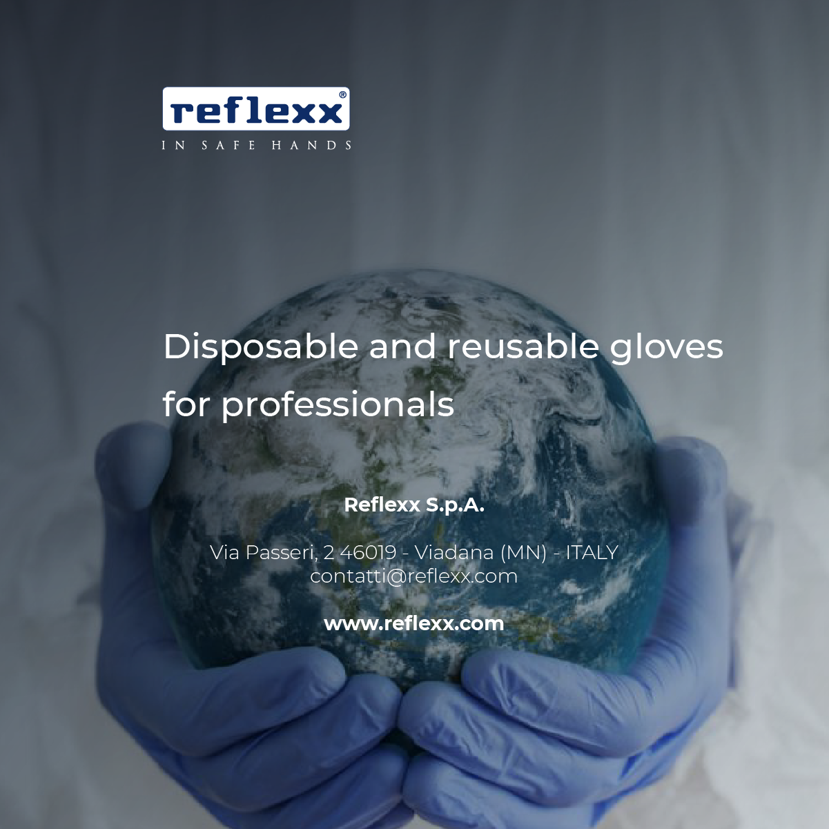 Reflexx | Многоразовые защитные перчатки, полиуретановые 24 см. Размер-L. 1 пара.