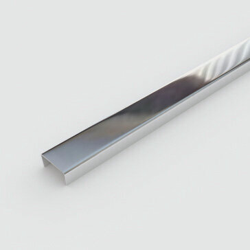 Изображение товара Профиль П-образный Лука ПП05-8 НСП, 25x8 мм, длина 2,7 м, нержавеющая сталь полированная