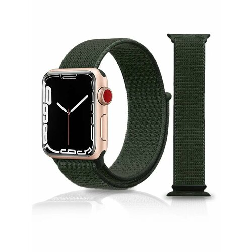 Ремешок для Apple Watch 38 40 41 mm нейлоновый на липучке