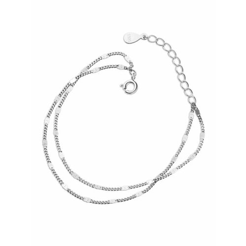 Браслет-цепочка кристалл серебро 696₽