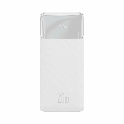 Внешний аккумулятор Baseus Bipow Digital Display Power bank 10000mAh 20W Белый (PPDML-L02) белый