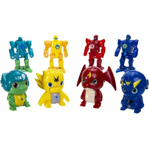 Набор из 4 фигурок Стальные Стражи 550501 с бронёй