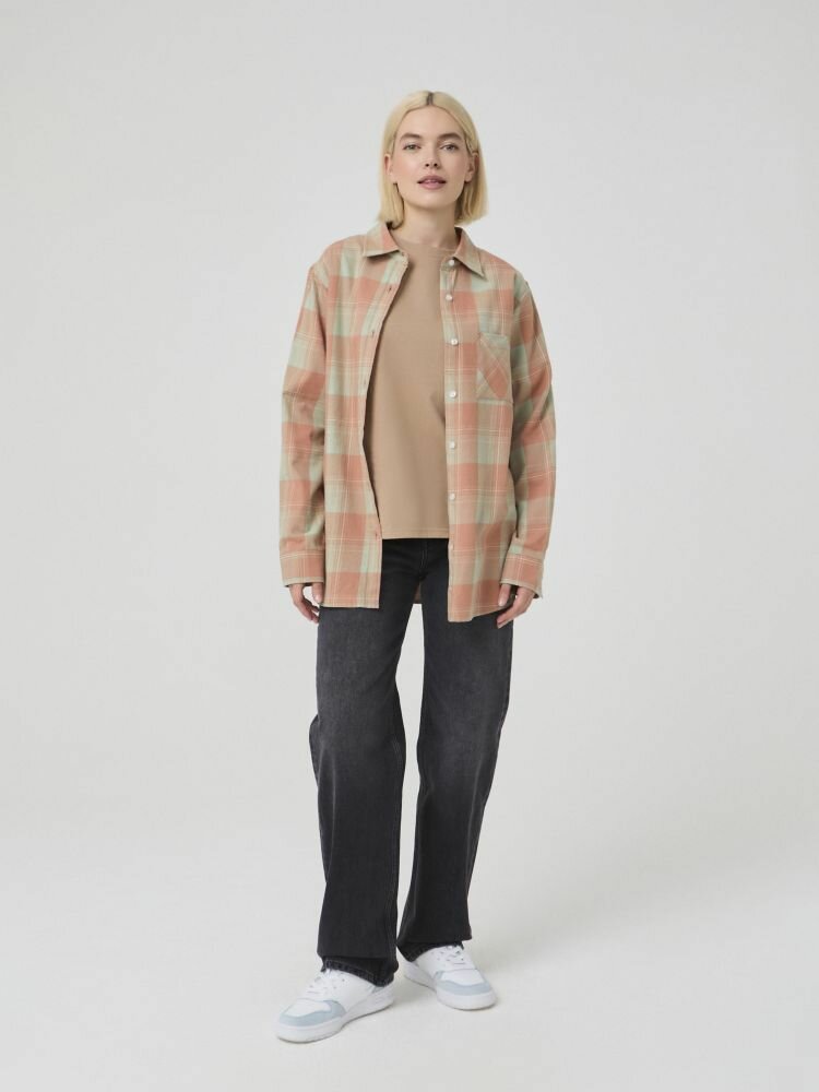 Рубашка Lee Cooper Базовая коллекция, размер L, светло-зеленый