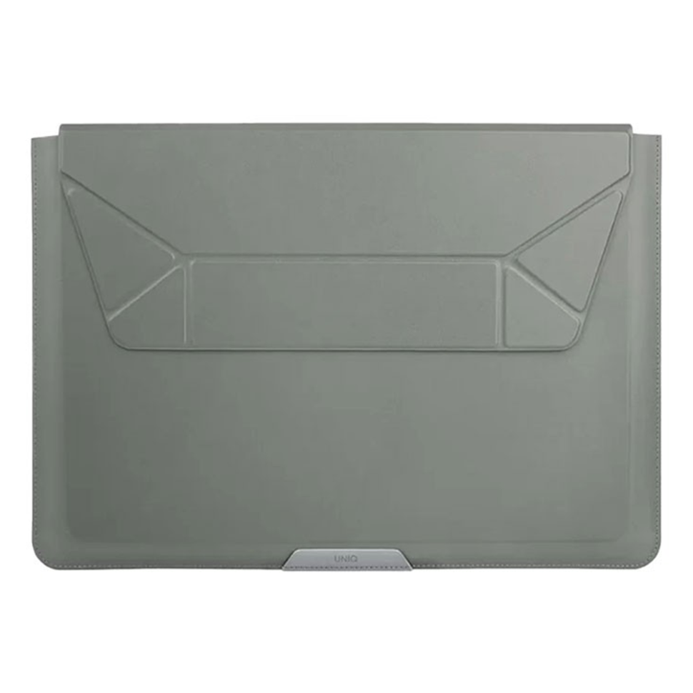 Чехол Uniq Oslo V.2 PU leather Magnetic Laptop sleeve/foldable stand Jet для ноутбуков 14" Lichen Green (OSLO(14)-LICHENGREEN)