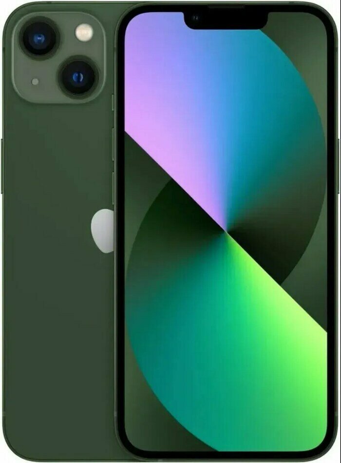 Смартфон Apple iPhone 13 256 ГБ, зеленый Восстановленный