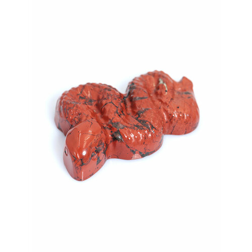 Фигурка Змея из натурального камня Красная Яшма 43 х 34 х 1 см 1299₽