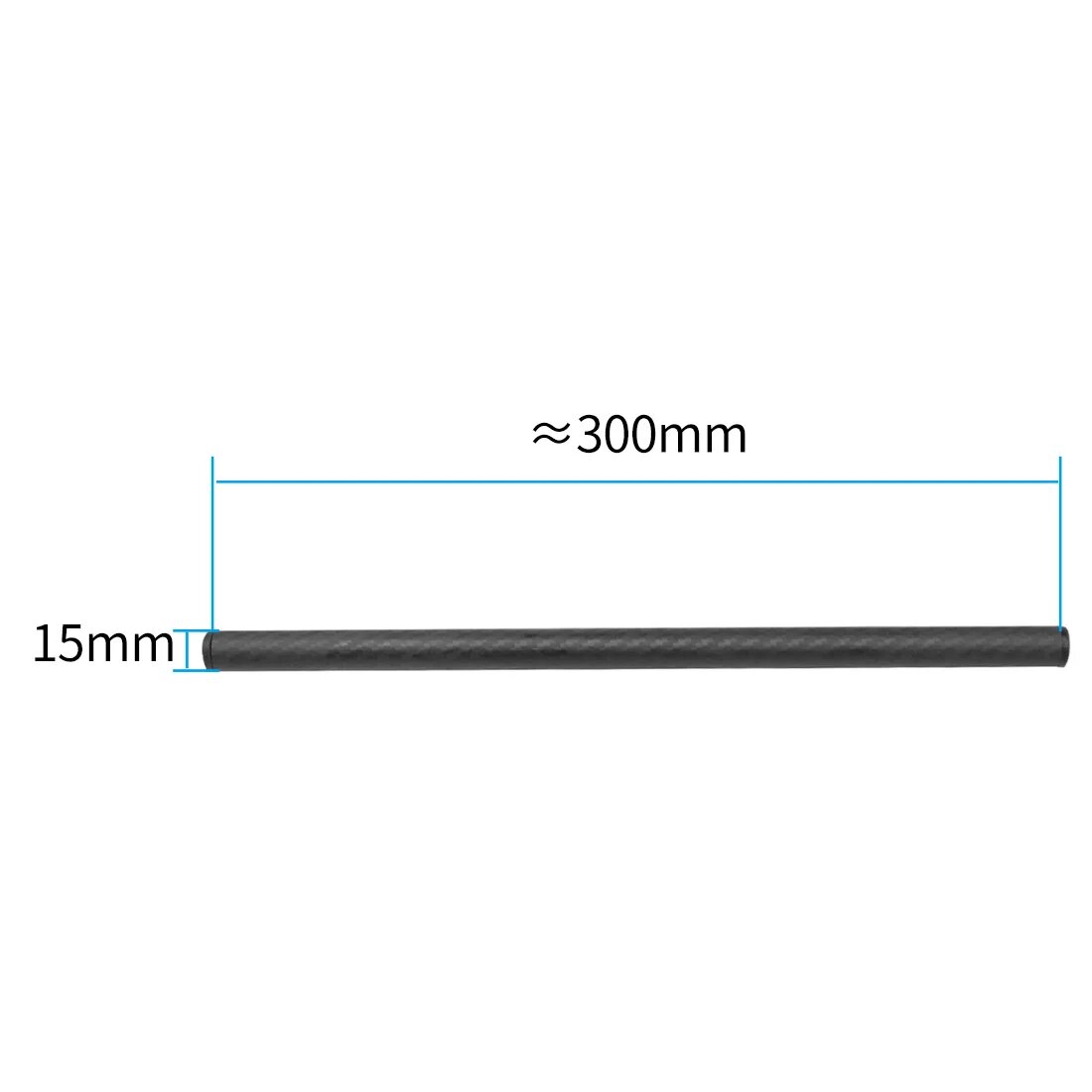 Стержень из углеродного волокна BGNing 15 мм 1x Rod 300mm