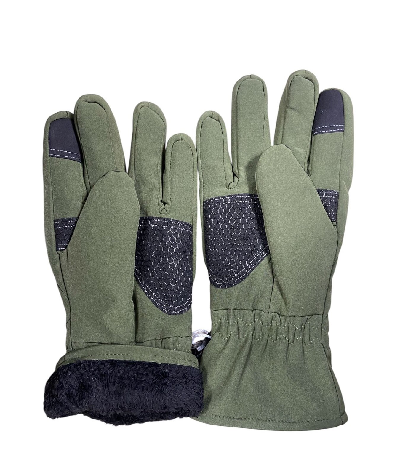 Тактические перчатки Soft Shell, мужские, зимние, олива, влагозащищенные, 3XL