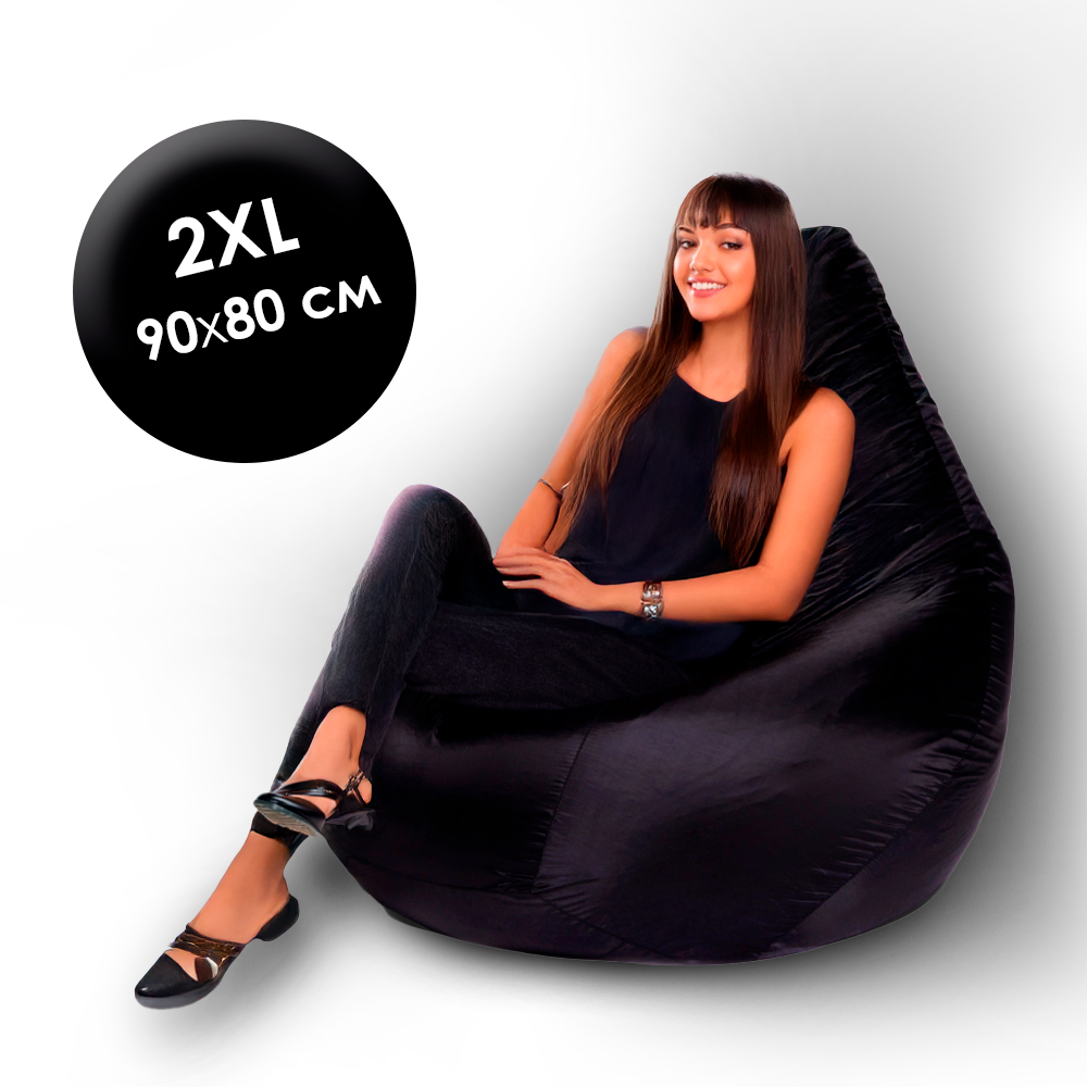 Чехол для кресла-мешка "2XL", оксфорд, водонепроницаемый, черный