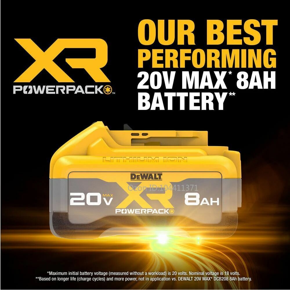 Изображение Аккумулятор Dewalt DCB2108 20V MAX XR POWERPACK 8 АЧ (2024 год)