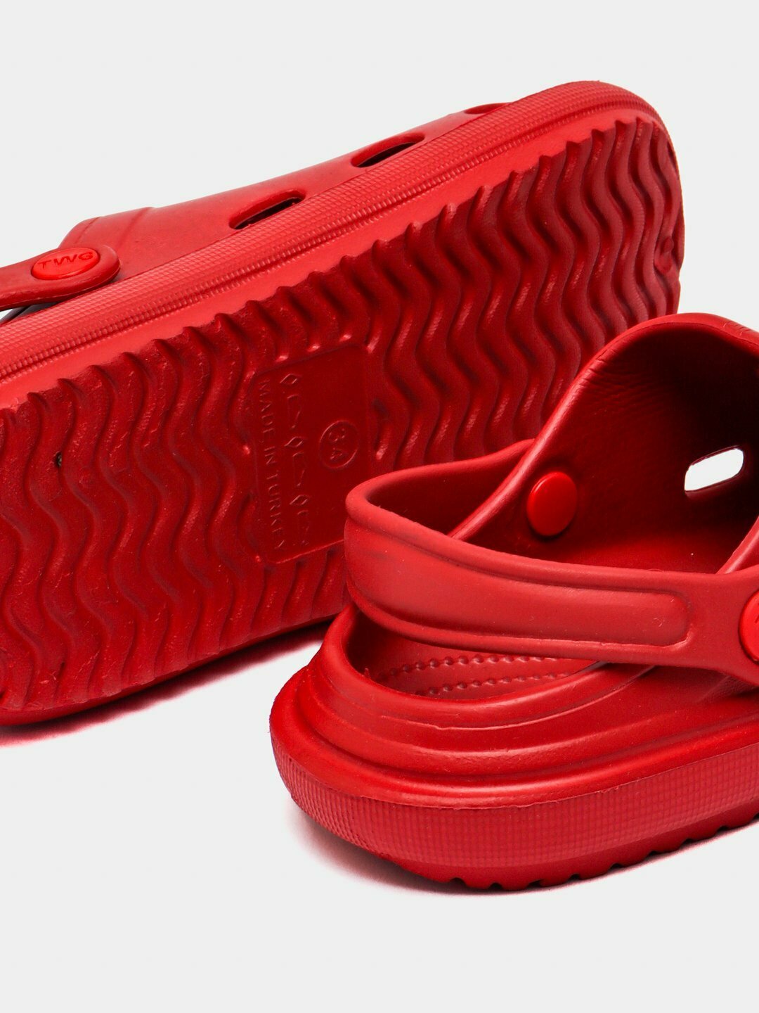 Сабо Crocs кроксы для мальчика, летние, размер 29, красный — фото 1