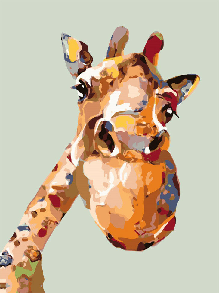 Картина по номерам "Жираф" — фото 1