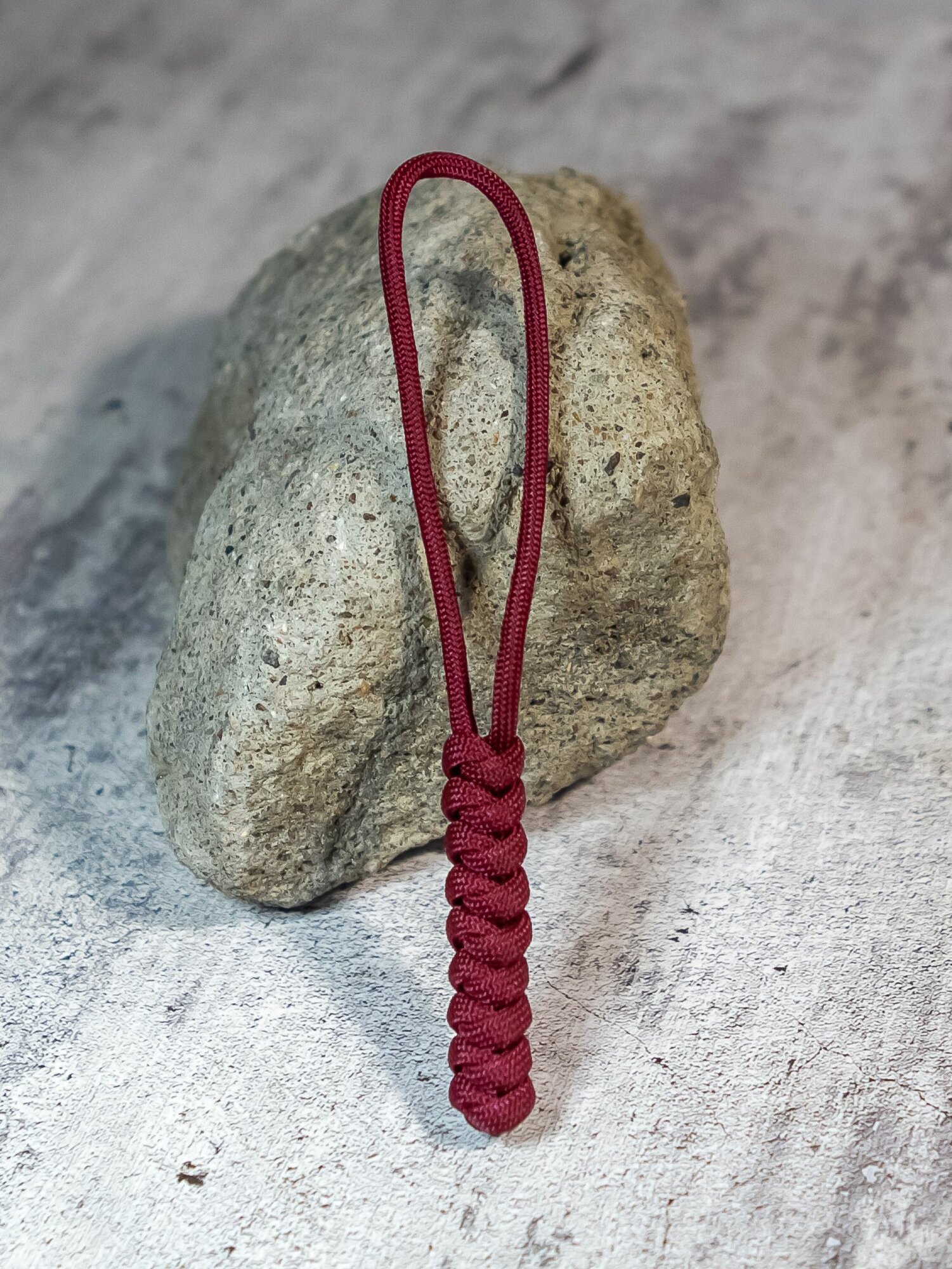 Бирка для ключей, бордовый — фото 1