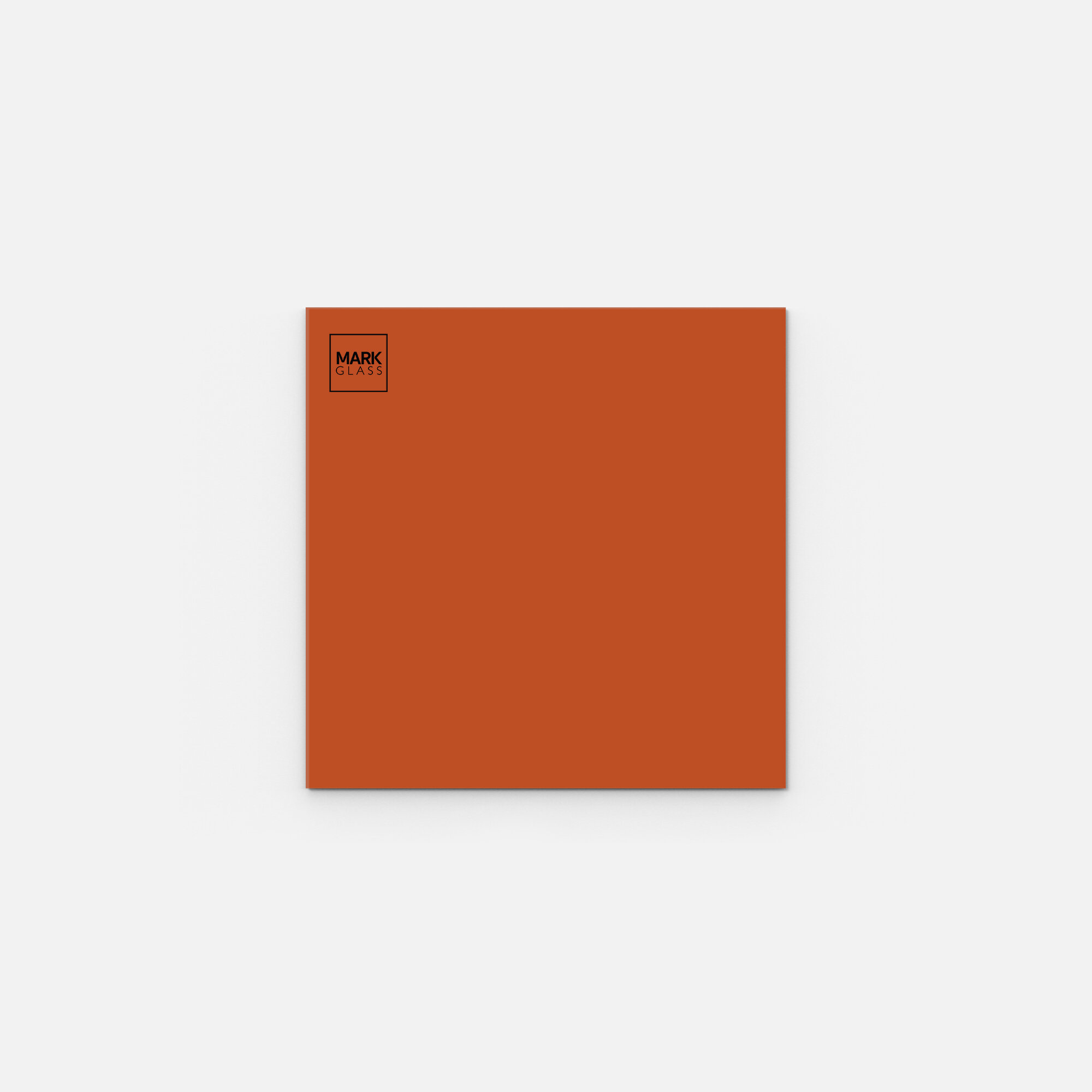 Стеклянная магнитно-маркерная доска 50х50 см, цвет оранжевый матовый, ral 2001