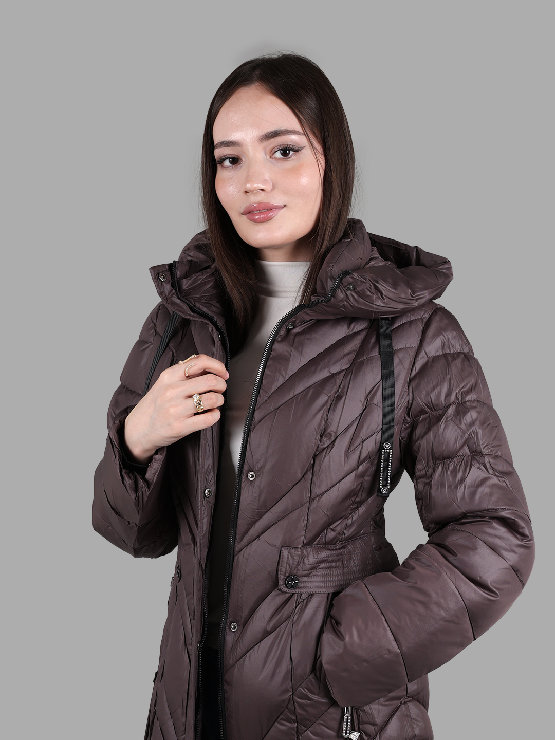 Куртка , размер 48, Шоколадный — фото 1