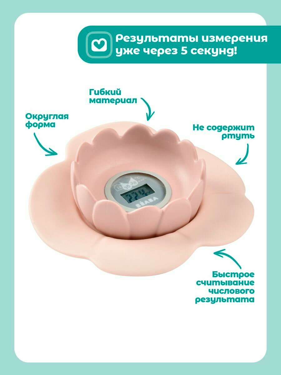 Beaba термометр детский для воды и воздуха Lotus с рождения 0+ — фото 1